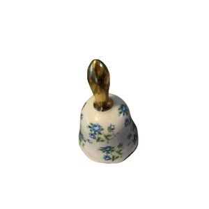 Enesco Japan porcelain bell roses gold rim and handle